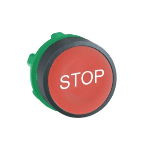 Головка красная для кнопки 22мм с маркировкой STOP