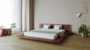 Двуспальная интерьерная кровать «Самурай»