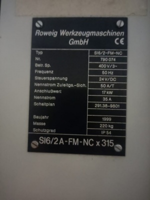 ROWEIG SI 62 A-FM-NC x 315