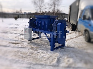 Универсальный промышленный шредер для полимеров, резины, древесинных отходов, бумаги, стекла ШДП-2800