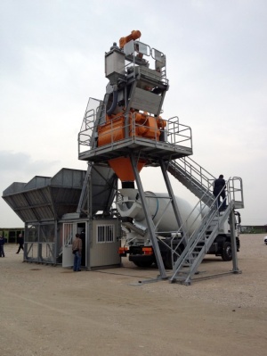Мобильный бетонный завод контейнерного типа 70 м3/ч, Polygonmach Makina (Турция)