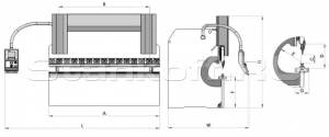 Листогибочный гидравлический пресс Power Bend FALCON 4 оси 3100 - 100