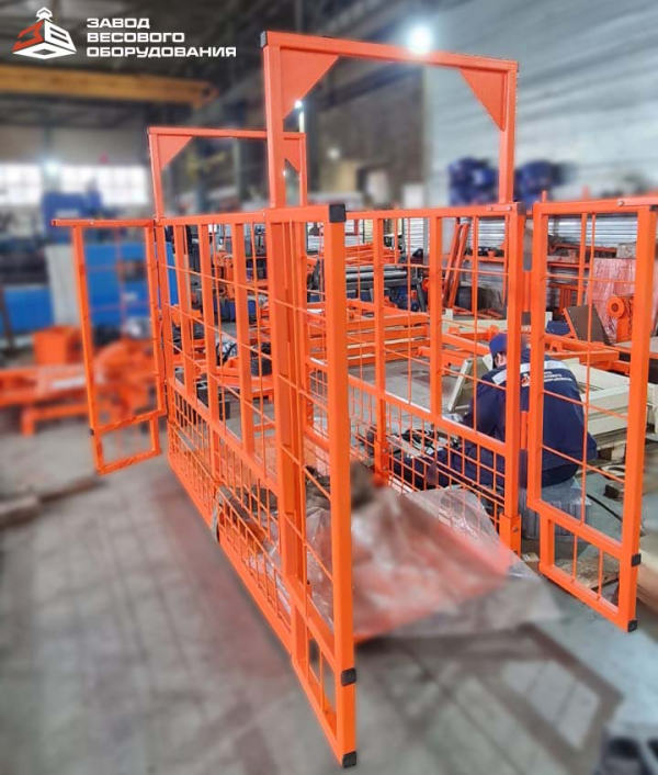 Весы для животных. Весы для КРС с подвесной клеткой ВП-С 500 кг