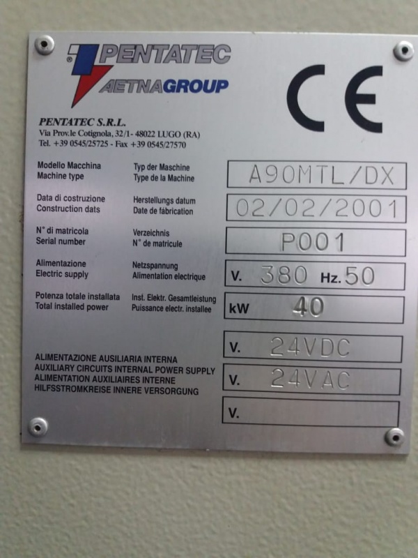 Автомат упаковки в термоусадочную пленку с группиратором PENTATEC A9OMTL/DX (Италия)