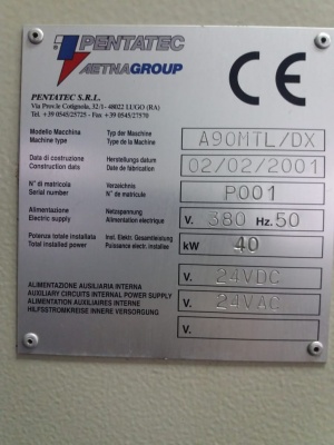Автомат упаковки в термоусадочную пленку с группиратором PENTATEC A9OMTL/DX (Италия)