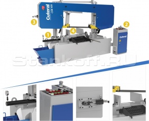 Станок ленточнопильный полуавтоматический CUTERAL CSM 400