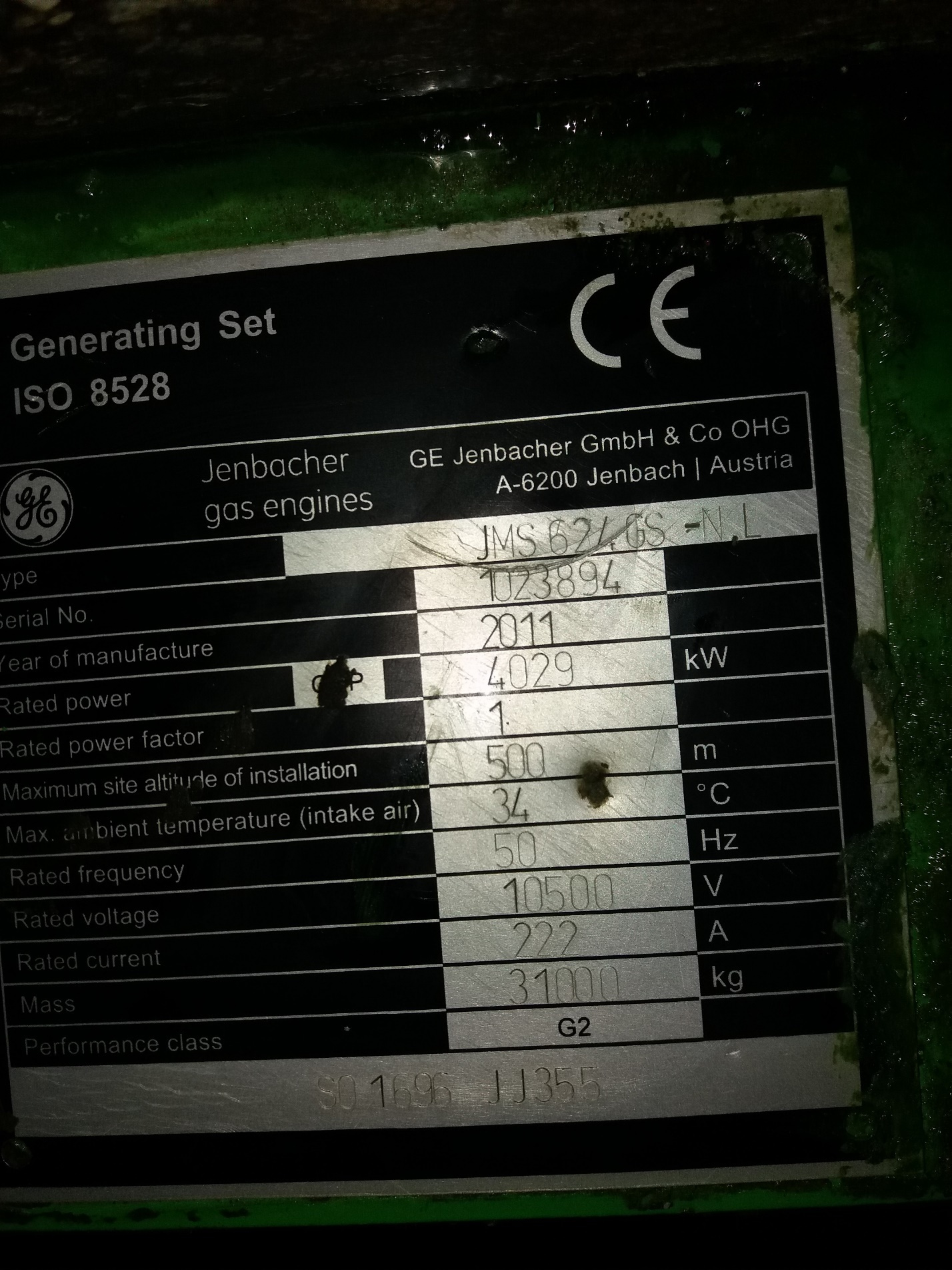 Газопоршневая электростанция Jenbacher JMS 624GS-NL 4 мВт 10 кВ купить ...