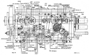 Вал-шестерня 1-ой оси 1К62-07-107 (z-35, m-1,75)