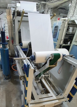 Станок для производства бумажных полотенец V сложения
