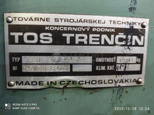TOS TOS SUI40 Токарный Винторезный станок, РМЦ 2000 мм