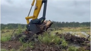 Корчеватель пней механического типа на экскаваторы