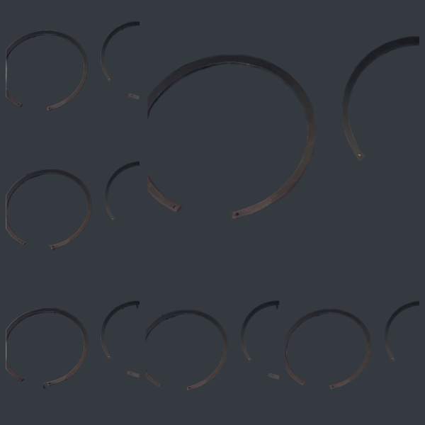 Кольца пружинные для токарных станков и промышленного оборудования