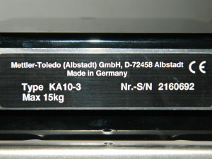 Весы прецизионные (компаратор массы) Mettler Toledo КА10-3 с поверкой