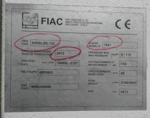 винтовой компрессор Fiac Airblok 150 DR(Италия)