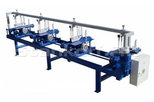 Торцовочный станок проходного типа Стилет ТСП-50/2-4000 (мультиторцовка)