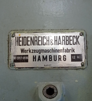 зубострогальный станок Heidenreich & Harbeck 12H