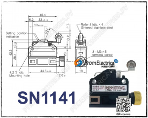 SN1141 Компактный прецизионный концевой выключатель