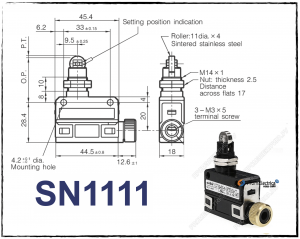 SN1111 Компактный прецизионный концевой выключатель