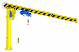 Кран консольный на колонне с электрическим приводом