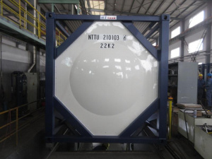 Танк-контейнер тип Т14 объём 25м3 с термоизоляцией и подогревом для перевозки и хранения серной, азотной кислоты