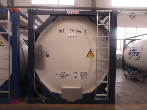 Танк-контейнер объём 25000 литров тип Т4, для перевозки и хранения керосина, бензина, дизтоплива и других нефтепродуктов