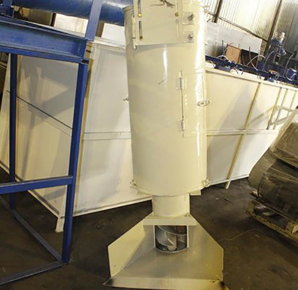 Вертикальная центрифуга для отходов из пластика PZO 380-CV