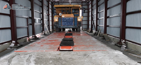 Автомобильные весы карьерные для Белазов поосные