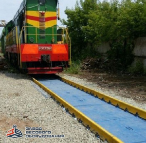 Железнодорожные вагонные весы ВТВ-С для повагонного взвешивания в статике 100 тонн