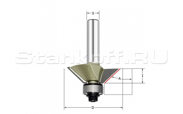 Фреза для снятия фаски с нижним подшипником V 306252