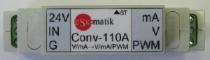 CONV-110А. Конвертор, преобразования сигнала 0(2)..10В или 0(4)..20mA в сигнал 0(2)..10В или 0(4)..20mA. Выход ШИМ