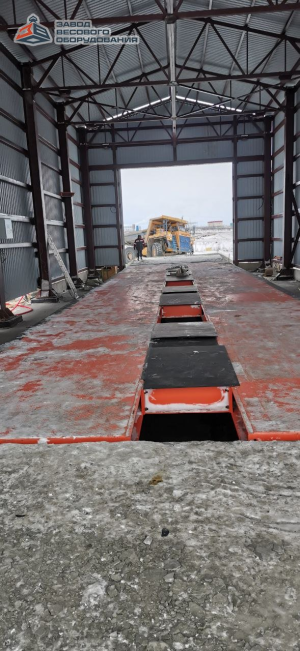 Автомобильные весы карьерные для Белазов поосные