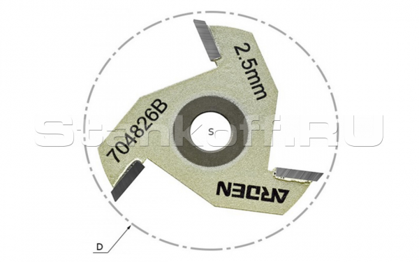 Сменный режущий пазовый диск для фрез 704872