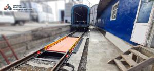 Железнодорожные вагонные весы ВТВ для статико-динамического взвешивания 60 тонн