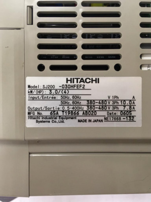 Частотный преобразователь Hitachi SJ200-030HFEF2