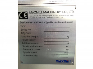 Вертикально-фрезерный обрабатывающий центр MAXMILL QMC-600