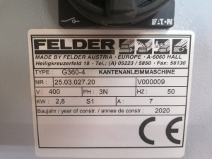Автоматический кромкооблицовочный станок FELDER 360