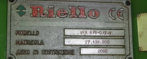 агрегатный станок RIELLO модели VF 6/5-0/2 VFX-300