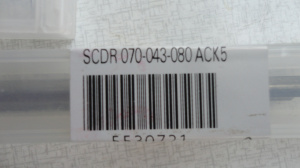 Сверло-развертка SCDR 070-043-080 ACK5 СОЖ ISKAR