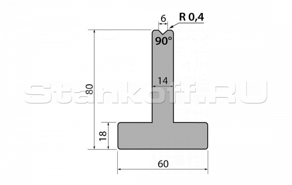 Матрица R1 Т-образная модель T80.06.90.900