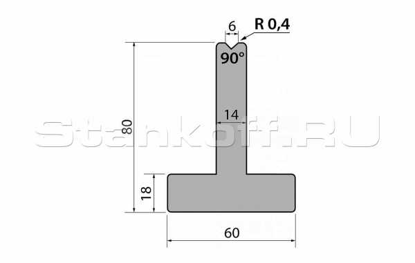 Матрица R1 Т-образная модель T80.06.90.415