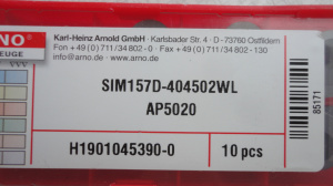 пластина arno sim157d-404502wl ap5020