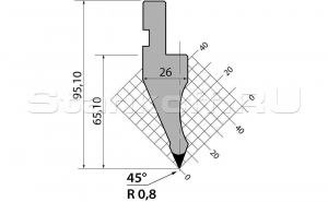 Пуансон P.95.45.R08.795s