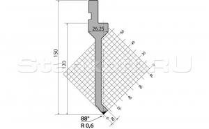 Пуансон для листогиба P.150.88.R06.795s