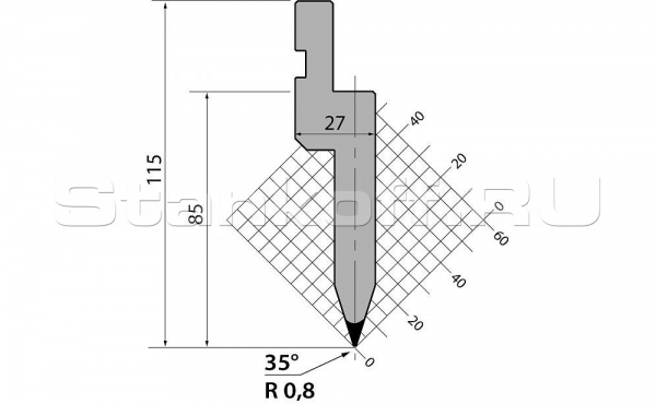 Пуансон классический PU.85.35.R08.835