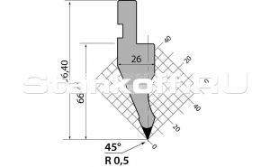 Пуансон R1 классический P.97.45.R05.415