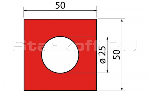 Полиуретановая вставка GM 50x50x25.835