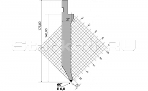 Пуансон для листогиба TOP.175.60.R08.500s