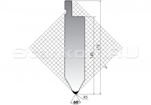 Пуансон для листогиба TOP.175.60.R5.500s