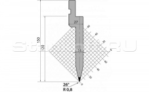 Пуансон R1 классический PU.150.26.R08.795s