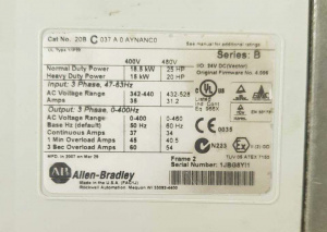 Преобразователь частоты Allen-Bradley PowerFlex 700 20BC037